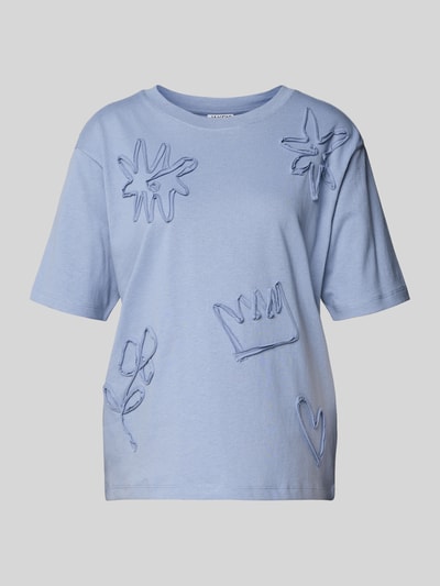 Jake*s Casual T-Shirt mit Applikationen Bleu 2