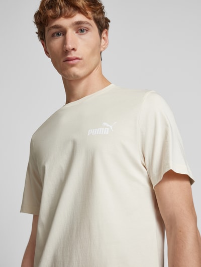 PUMA PERFORMANCE T-shirt z nadrukiem z logo Złamany biały 3