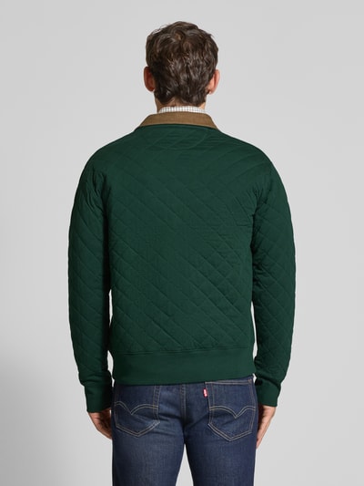 Gant Sweatjack met ritssluiting Donkergroen - 5