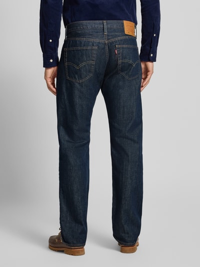 Levi's® Straight fit jeans met knoopsluiting  Donkerblauw - 5