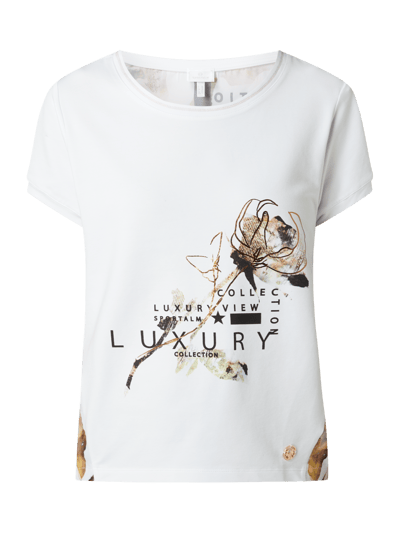 Sportalm Loose Fit T-Shirt mit Modal-Anteil  Weiss 2