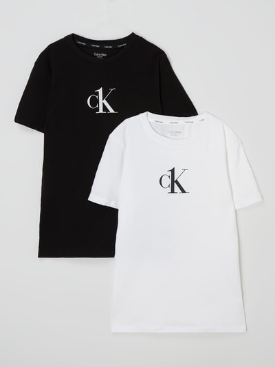 Calvin Klein Underwear T-shirt met stretch in set van 2 stuks Zwart - 1