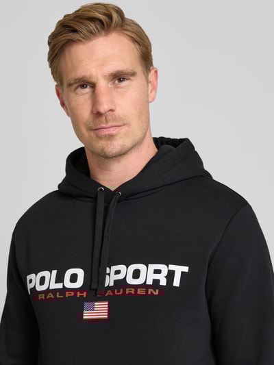 Polo Ralph Lauren Hoodie met labelprint en capuchon Zwart - 3