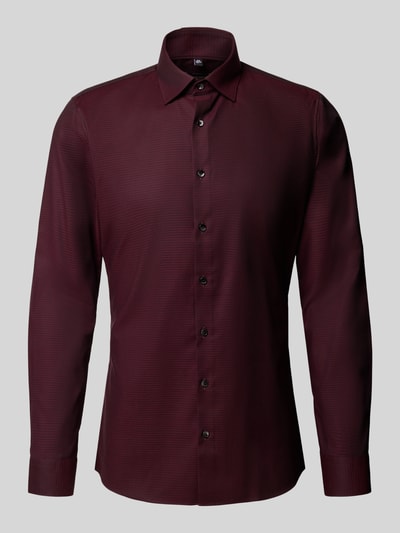 OLYMP No. Six Super slim fit zakelijk overhemd met kentkraag Bordeaux - 2