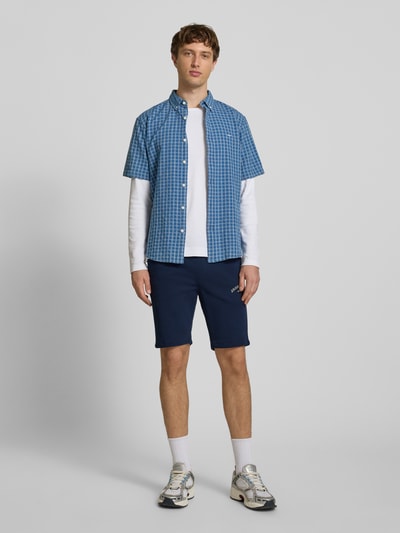 JACK & JONES Sweatshorts mit Logo-Print Modell 'GORDON' Marine 1