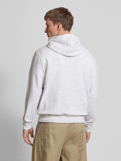 Jack & Jones Hoodie mit Label-Print Modell 'BRYAN' Hellgrau Melange 5