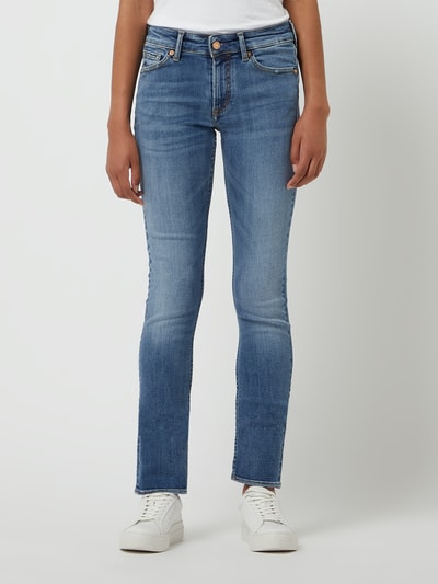 Kings of Indigo Slim straight fit jeans met stretch, model 'Emi' Blauw - 4