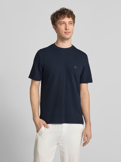 Blend t-shirt z detalem z logo model 'FILLIP' Granatowy 4