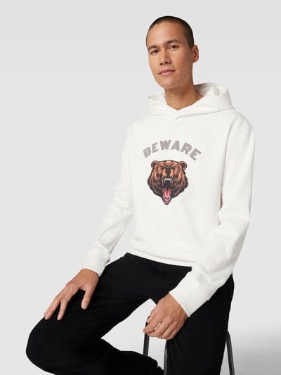 Baldessarini Hoodie mit Motiv-Print Modell 'Samson' Offwhite 3