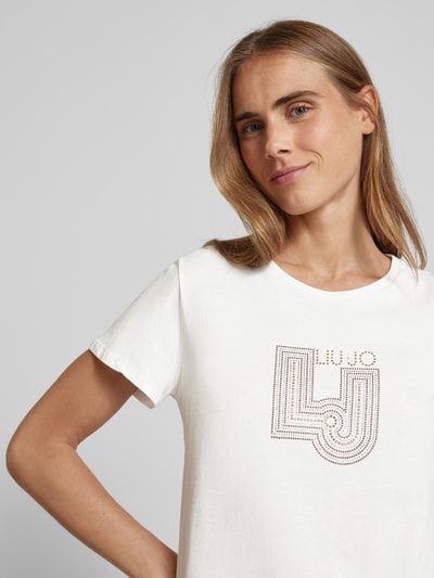 LIU JO SPORT T-shirt met strass-steentjes Wit - 3