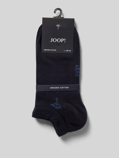 JOOP! Collection Socken mit Label-Print Modell 'Cornflower' Marine 3