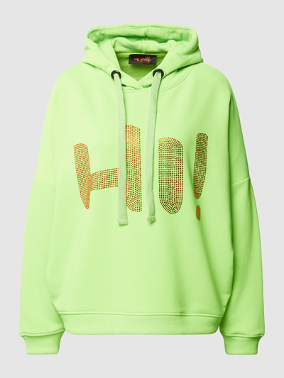 miss goodlife Hoodie met statementprint Neon groen - 2