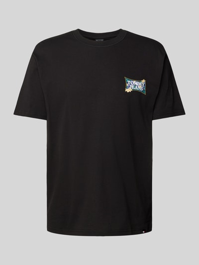 Tommy Jeans T-shirt z nadrukiem z logo Czarny 2