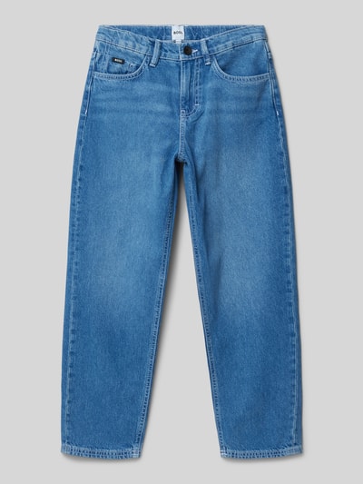 Boss Straight Leg Jeans mit 5-Pocket-Design Blau 1