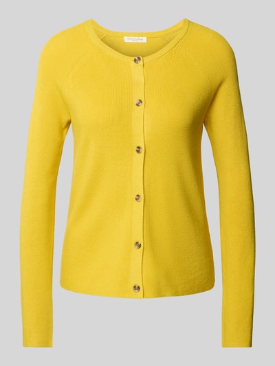 Christian Berg Woman Kurtka z dzianiny z listwą guzikową Musztardowy 2