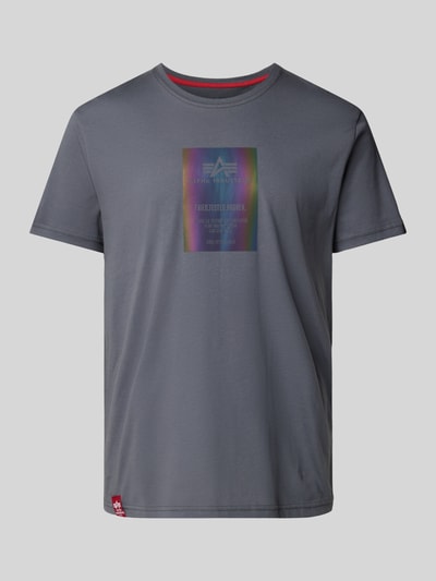 Alpha Industries T-Shirt mit Rundhalsausschnitt Anthrazit 2