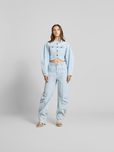 ROTATE Loose Fit Jeans aus Bio-Baumwolle Hellblau 1