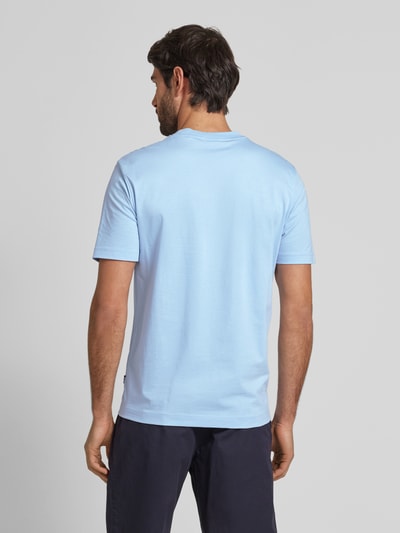 BOSS T-Shirt mit Label-Print Modell 'Thompson' Bleu 5