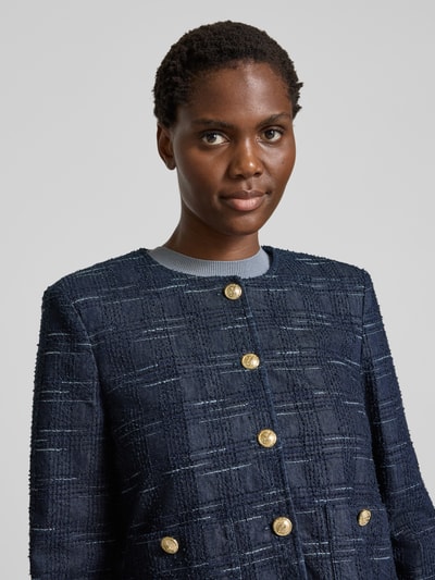 Emporio Armani Blazer mit Strukturmuster Marine 3