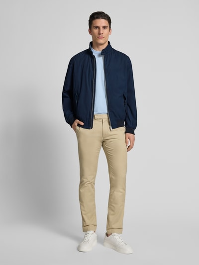 Christian Berg Men Jacke mit Stehkragen und Eingrifftaschen Marine 1