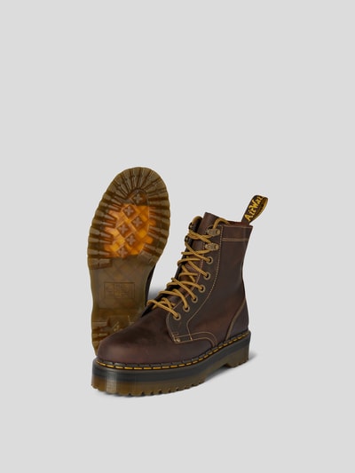 Dr.Martens Schnürboots aus echtem Leder Mittelbraun 5