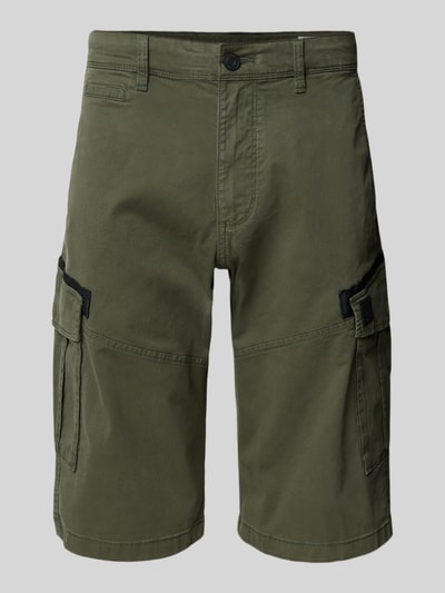 s.Oliver RED LABEL Relaxed Fit Cargoshorts aus Baumwoll-Mix Oliv 2