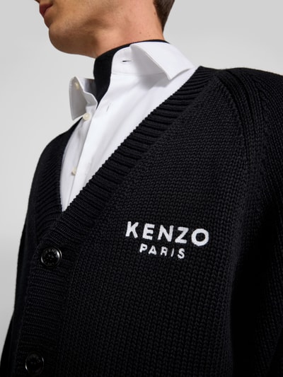 Kenzo Strickjacke mit Knopfleiste Black 3