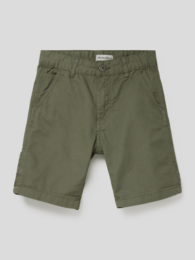 OVS Shorts mit Label-Stitching Modell 'CARPENTER' Khaki 1