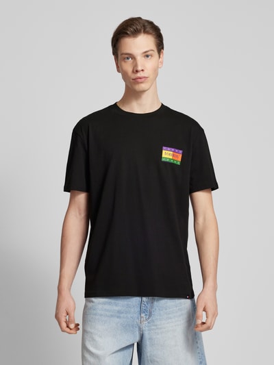 Tommy Jeans T-shirt met labelprint Zwart - 4