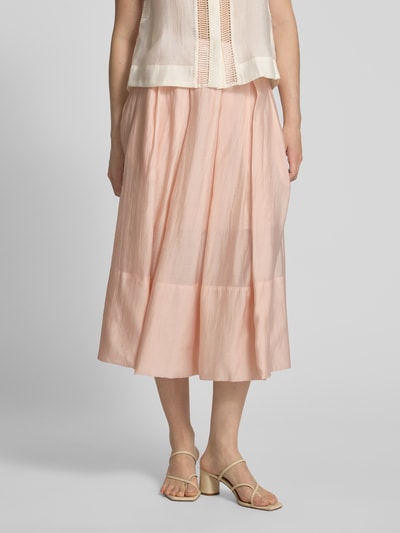 Copenhagen Muse Spódnica midi z zamkiem błyskawicznym model ‘MOLLY’ Jasnoróżowy 4