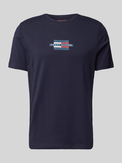 Tommy Hilfiger Regular Fit T-Shirt aus reiner Baumwolle Marine 2