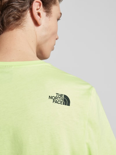 The North Face T-Shirt mit Label-Print Modell 'FINE' Hellgruen 3