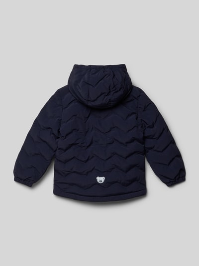 Steiff Gewatteerd jack met labeldetails Marineblauw - 3