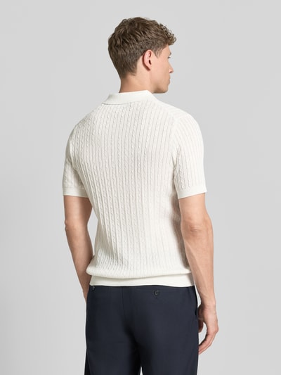 Strellson koszulka polo o kroju regular fit z czystej bawełny model 'ADRIAN-CA' Złamany biały 5