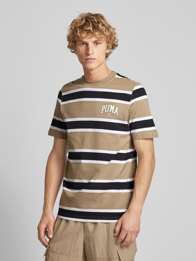 PUMA PERFORMANCE T-Shirt mit Label-Print Beige 4