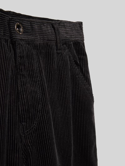 Garcia Spodnie sztruksowe z wpuszczanymi kieszeniami w stylu francuskim Czarny 2