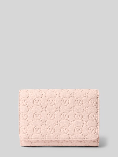 VALENTINO BAGS Portemonnee met all-over reliëflogo, model 'Samba' Roze - 1