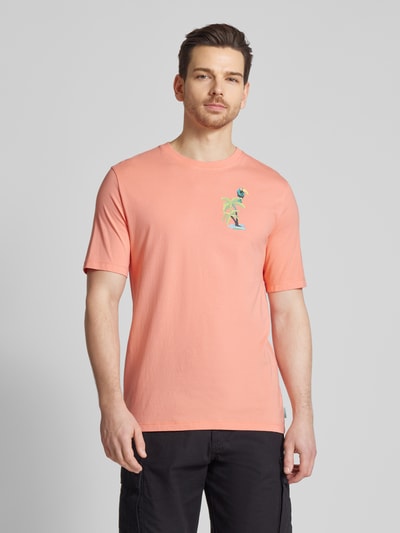 Scotch & Soda T-Shirt mit Rundhalsausschnitt Koralle 4