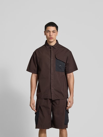 A-COLD-WALL Regular Fit Freizeithemd mit Brusttasche Mittelbraun 4