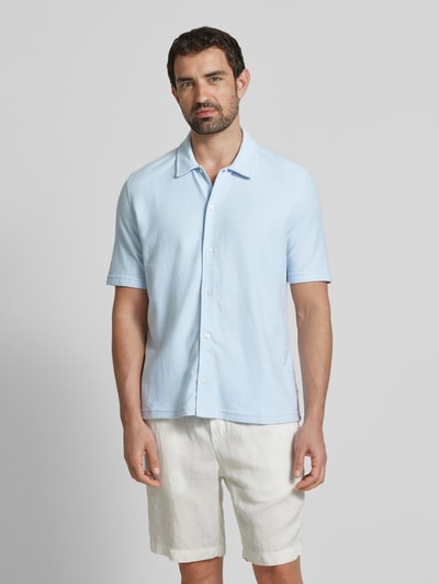 Samsøe Samsøe Regular fit vrijetijdsoverhemd met 1/2-mouwen, model 'KVISTBRO' Lichtblauw - 4