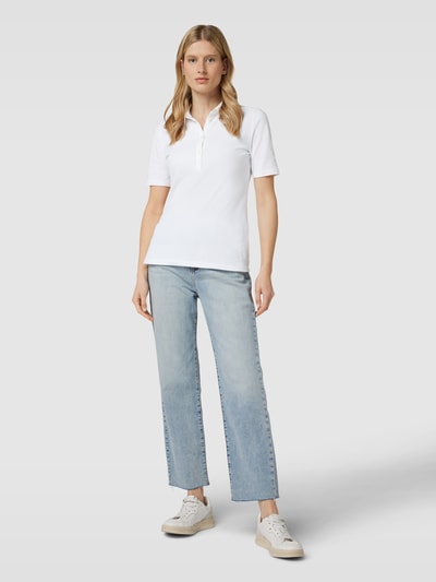 MAERZ Muenchen Poloshirt mit Knopfleiste Weiss 1
