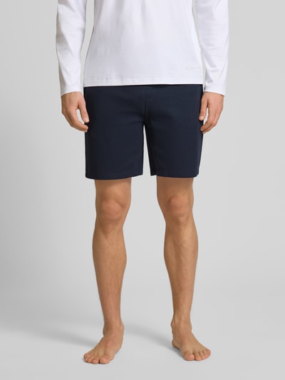 BOSS Shorts mit Label-Stitching Modell 'WAFFLE' Marine 4