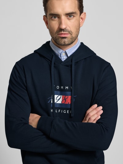 Tommy Hilfiger Regular Fit Hoodie aus reiner Baumwolle Marine 3