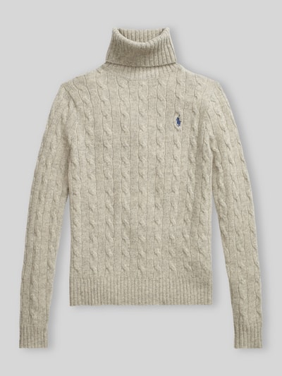 Polo Ralph Lauren Kaschmirpullover mit Rollkragen Beige Melange 2