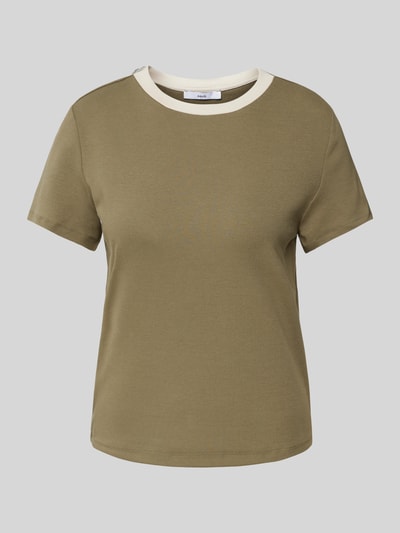 Mango T-Shirt mit Rundhalsausschnitt Modell 'DOLORES' Khaki 2