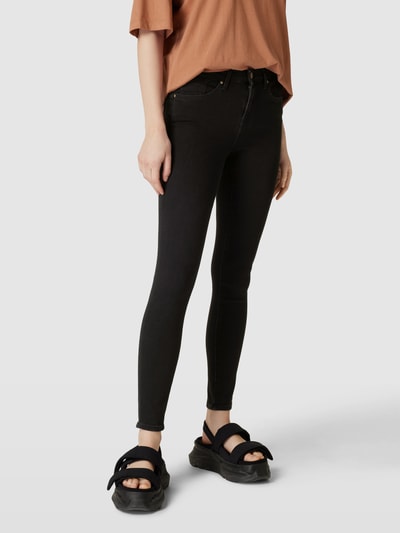 Only Skinny fit jeans met labelpatch, model 'POWER' Zwart - 4