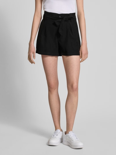 Only Regular Fit Shorts mit Bindegürtel Modell 'LARIS' Black 4