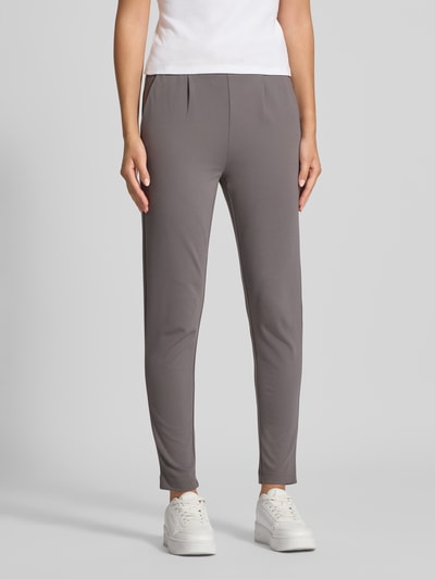 Only Regular fit trainingsbroek van viscosemix, model 'POPTRASH' Grafiet - 4