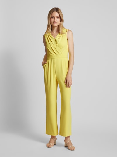 comma Jumpsuit in wikkellook Geel - 4