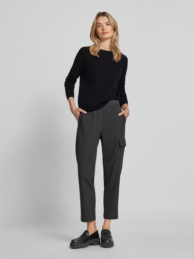 Marc O'Polo Regular fit pullover met boothals Zwart - 1